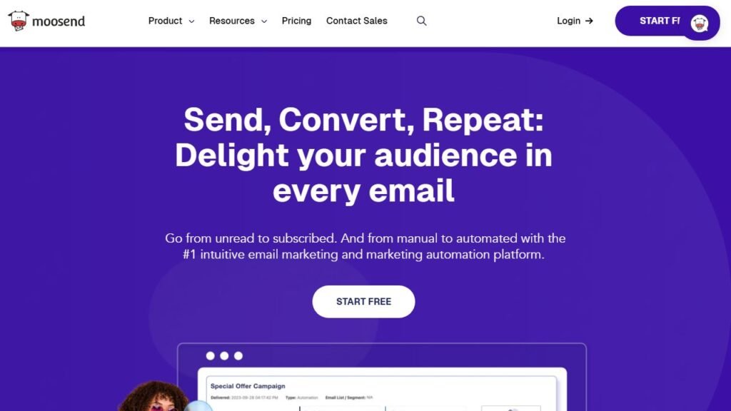 An informative illustration about Moosend