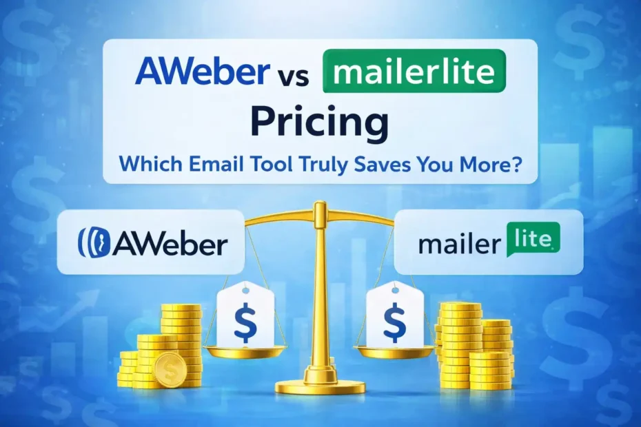 An informative illustration about AWeber vs MailerLite Pricing: Which Email Tool Truly Saves You More?