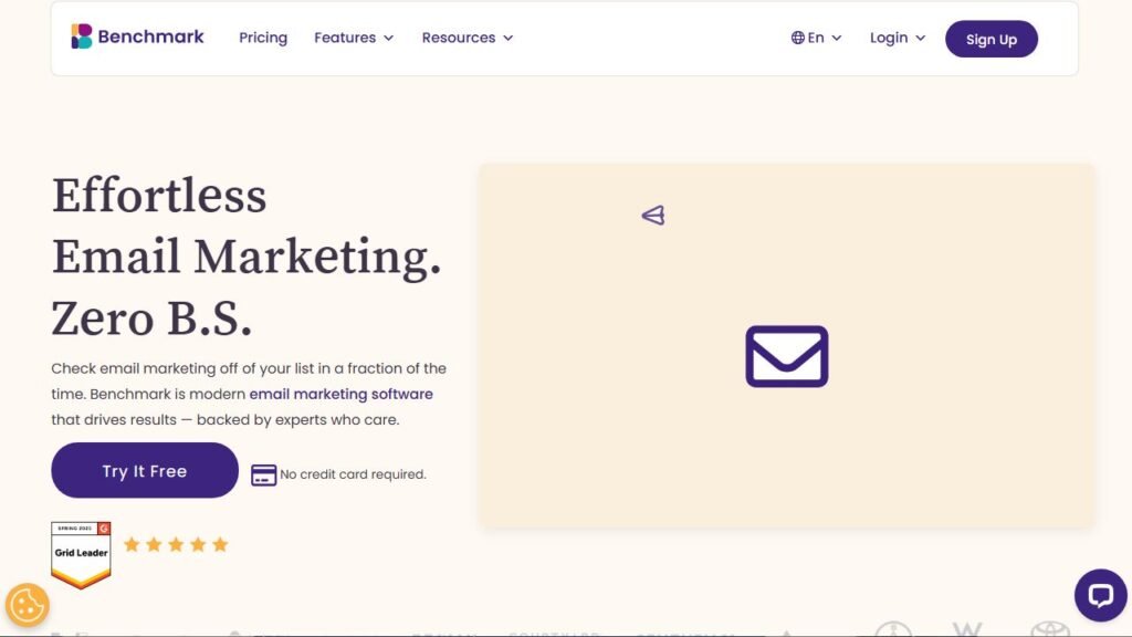 Benchmark Email screenshot