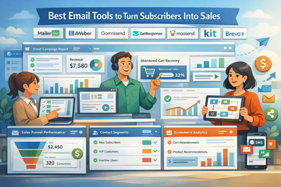 An informative illustration about Best Email Tools to Turn Subscribers Into Sales