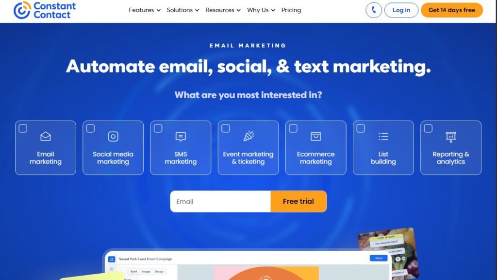 Constant Contact screenshot