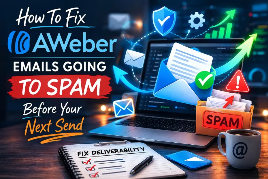 An informative illustration about How To Fix AWeber Emails Going To Spam Before Your Next Send