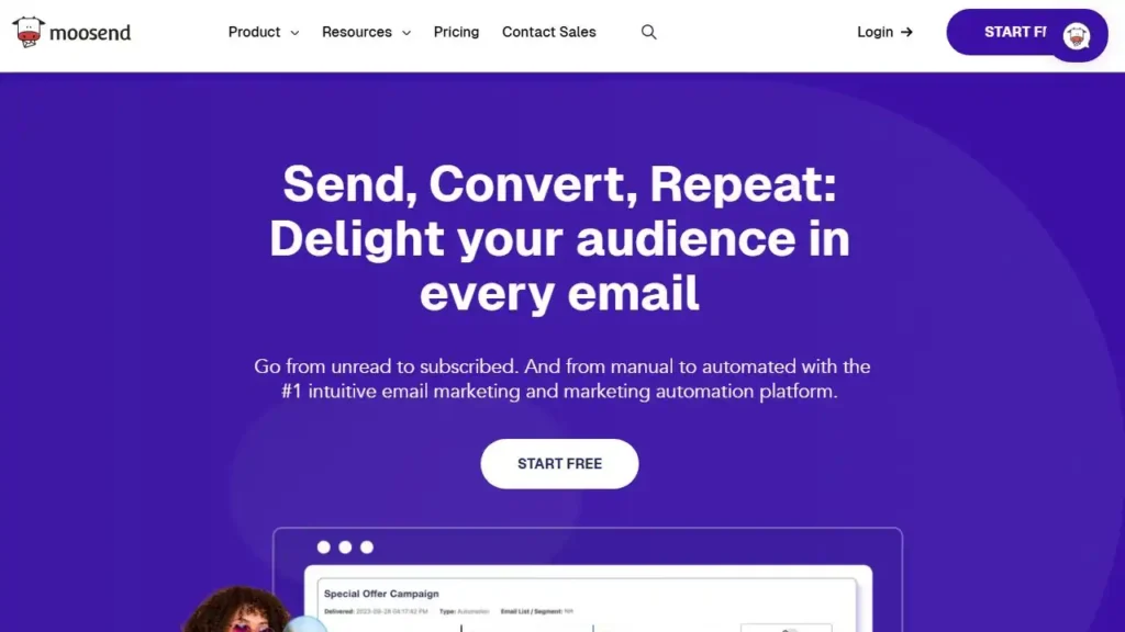 An informative illustration about Moosend