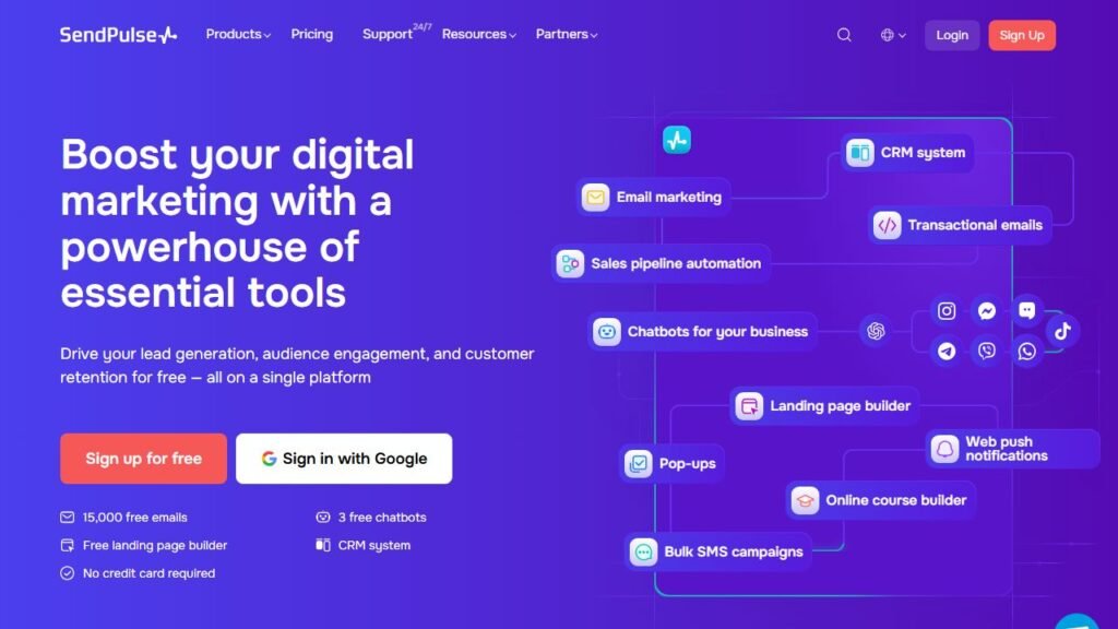 SendPulse screenshot