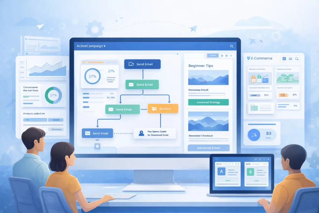 An informative illustration about ActiveCampaign: Advanced Automation For Fast Growth