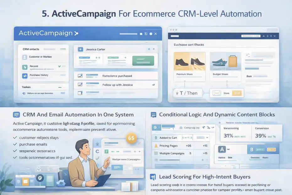 An informative illustration about ActiveCampaign For Ecommerce CRM-Level Automation