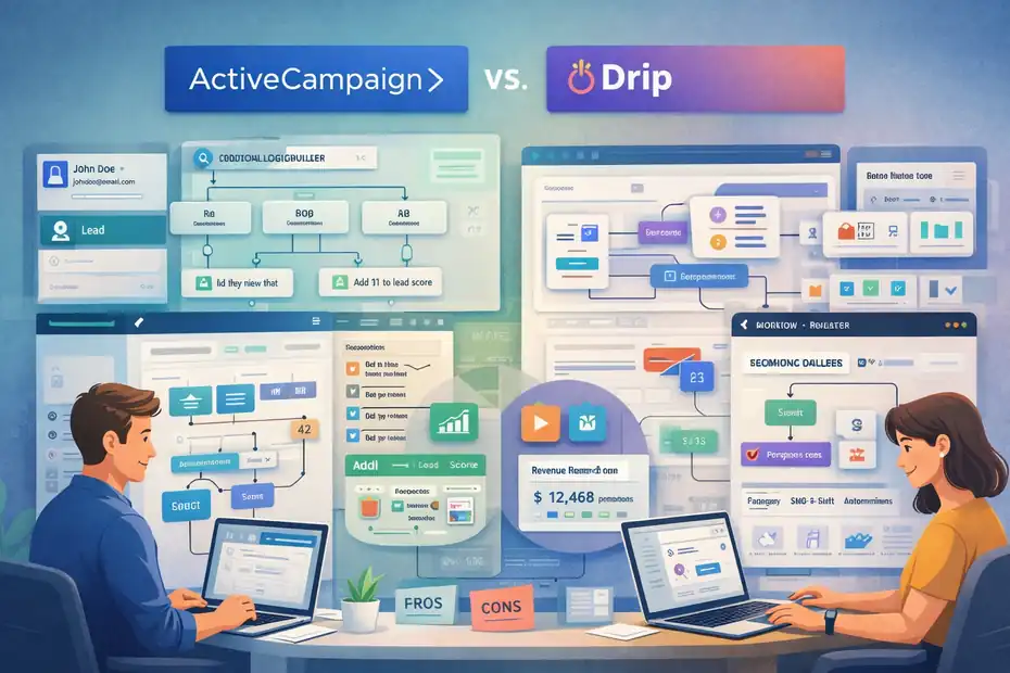 An informative illustration about ActiveCampaign Vs Drip For Behavior-Based Automation
