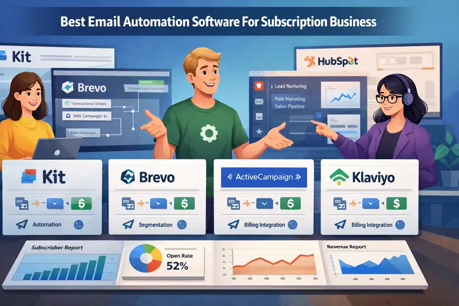 An informative illustration about Best Email Automation Software For Subscription Business