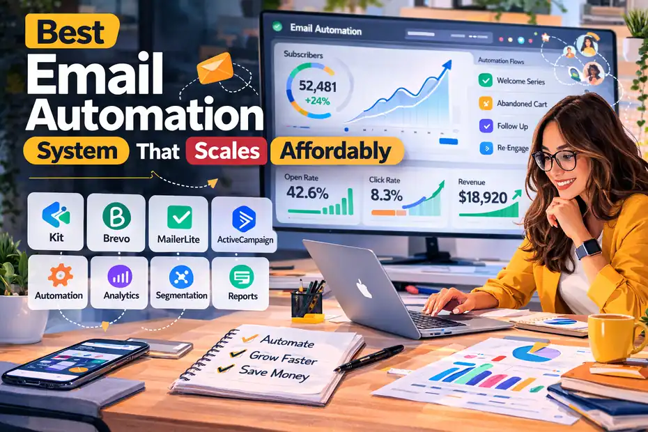 An informative illustration about Best Email Automation System That Scales Affordably