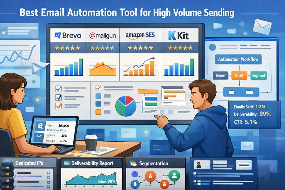 An informative illustration about Best Email Automation Tool For High Volume Sending