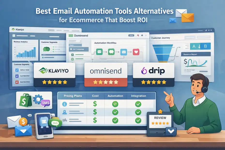 An informative illustration about Best Email Automation Tools Alternatives for Ecommerce That Boost ROI