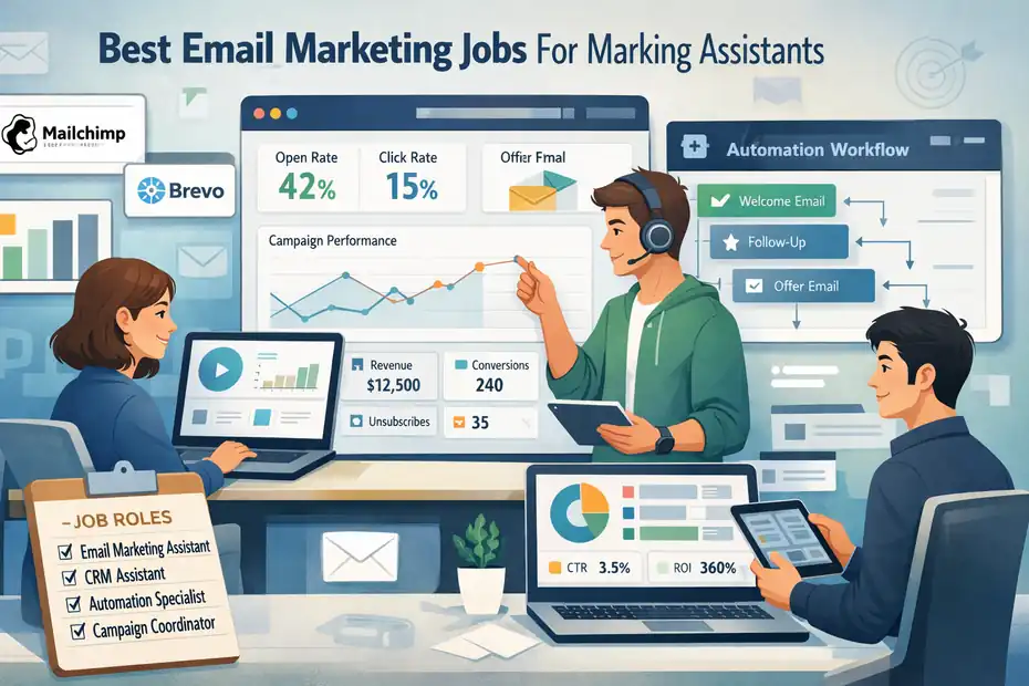 An informative illustration about Best Email Marketing Jobs For Marketing Assistants