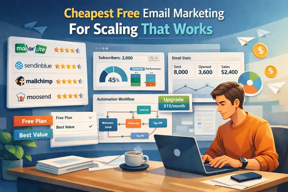 An informative illustration about Cheapest Free Email Marketing For Scaling That Works