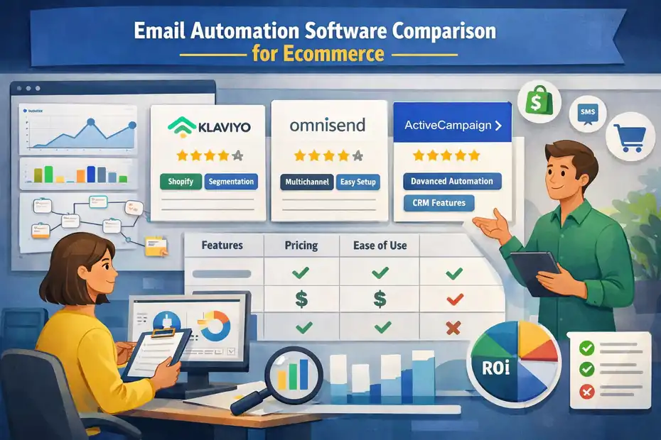 An informative illustration about Email Automation Software Comparison For Ecommerce [Best]