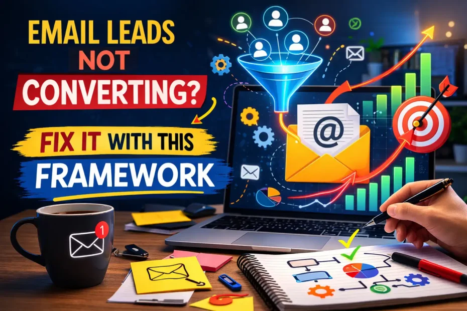 An informative illustration about Email Leads Not Converting? Fix It With This Framework