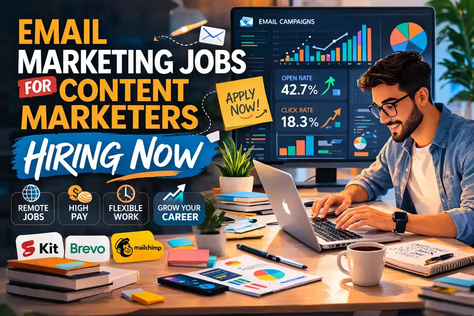An informative illustration about Email Marketing Jobs For Content Marketers Hiring Now