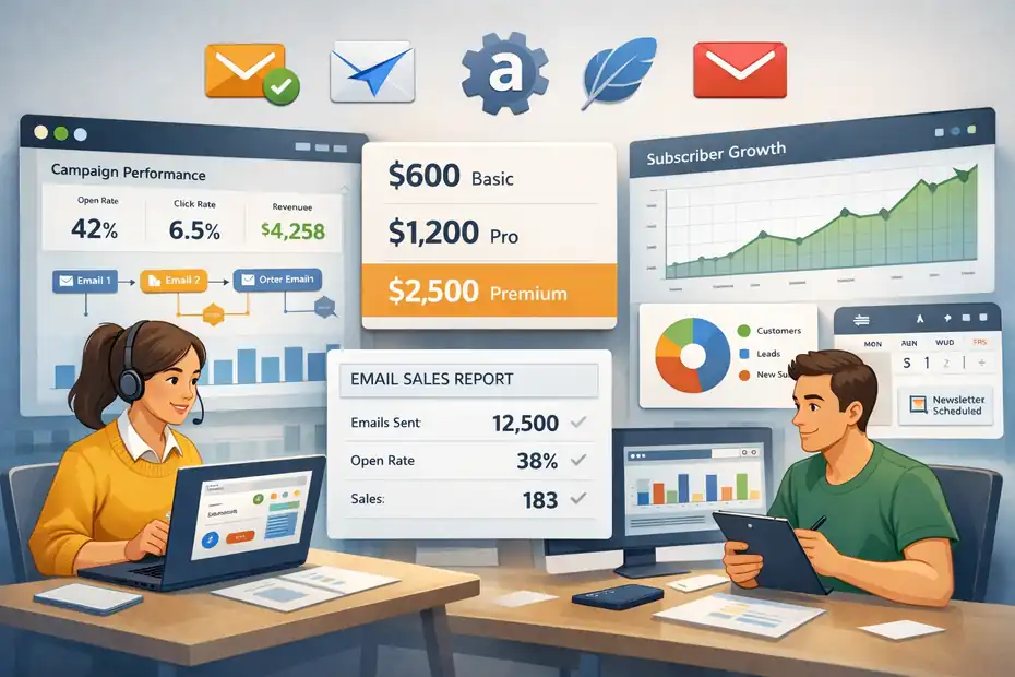 An informative illustration about Email Marketing Jobs For Side Hustle That Pay Monthly