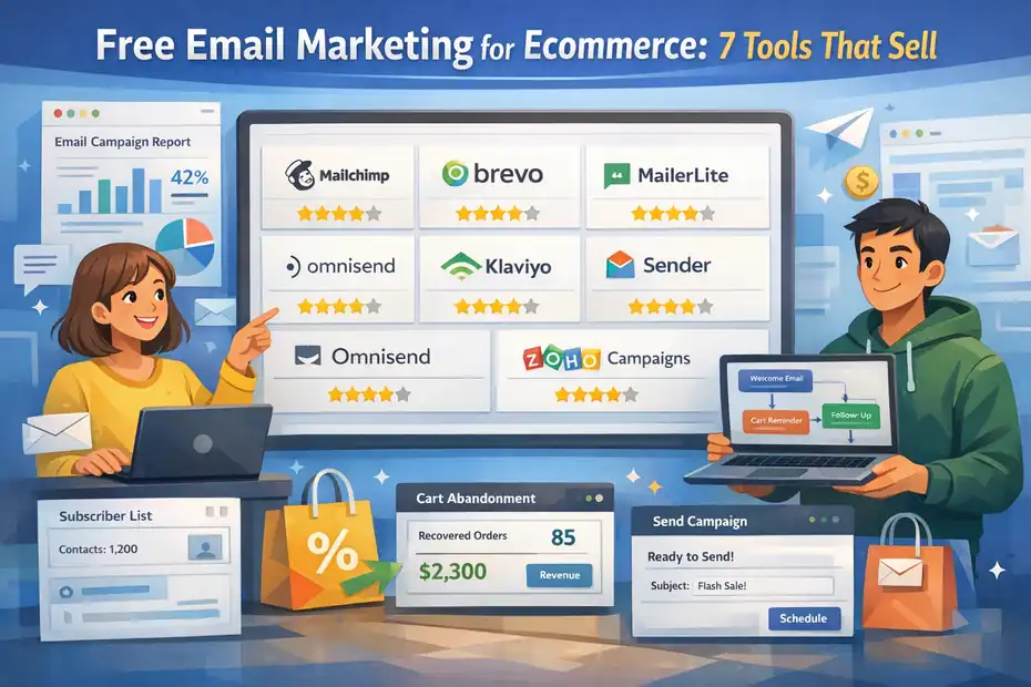 Free Email Marketing For Ecommerce: 7 Tools That Sell 1 An informative illustration about Free Email Marketing For Ecommerce: 7 Tools That Sell