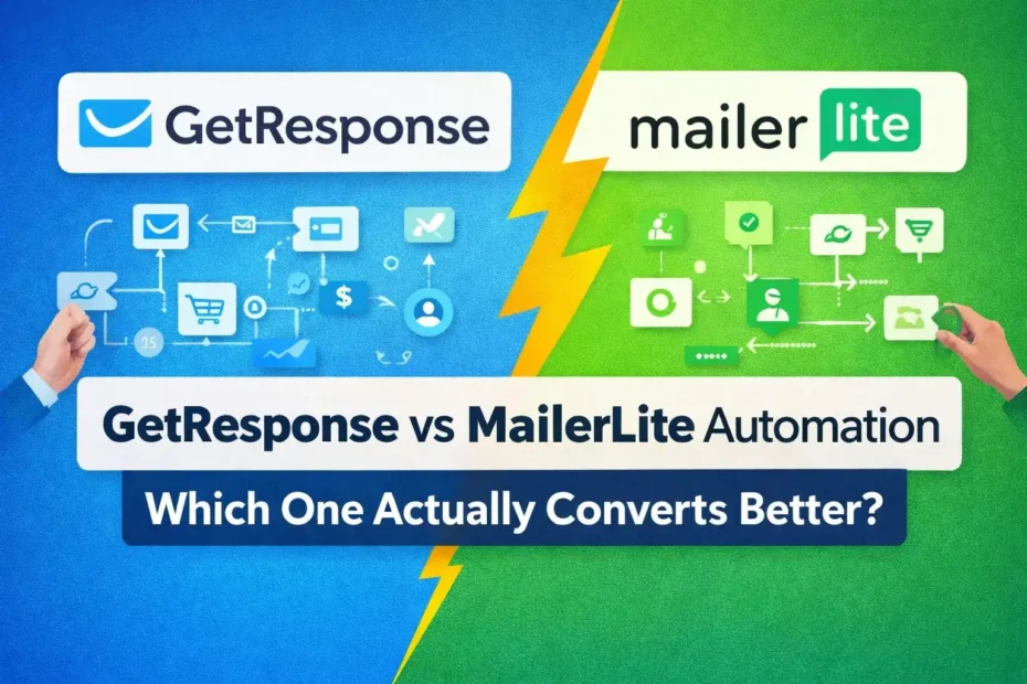 An informative illustration about GetResponse vs MailerLite Automation: Which One Actually Converts Better?