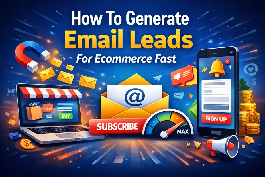 An informative illustration about How To Generate Email Leads For Ecommerce Fast