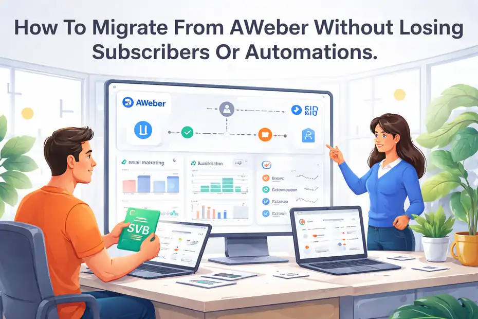An informative illustration about How To Migrate From AWeber Without Losing Subscribers Or Automations
