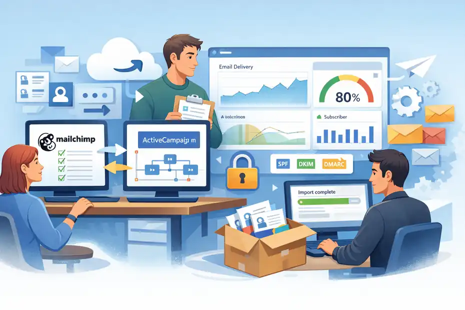 An informative illustration about How To Switch Email Automation Software Safely Today