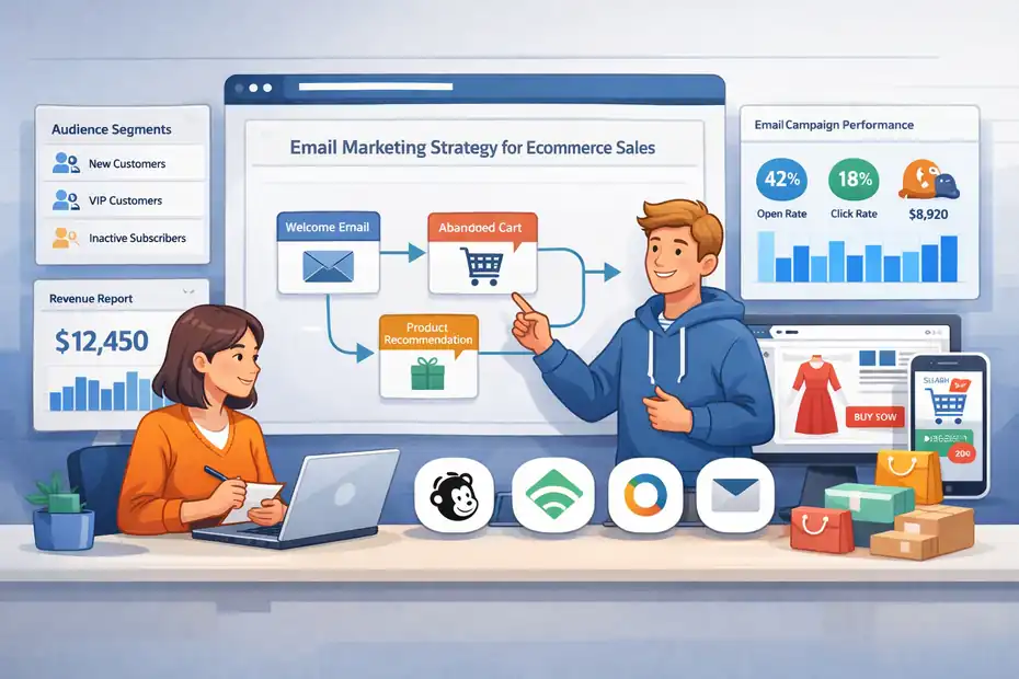 How to Build Email Marketing Strategy for Ecommerce Sales 1 An informative illustration about How to Build Email Marketing Strategy for Ecommerce Sales
