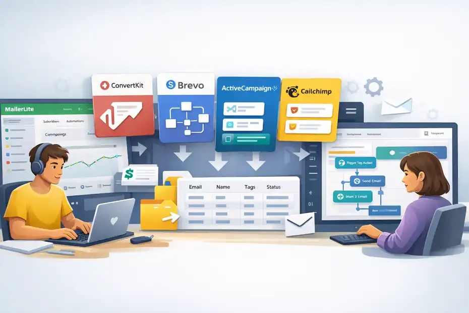 An informative illustration about How to Migrate From MailerLite Without Losing Data