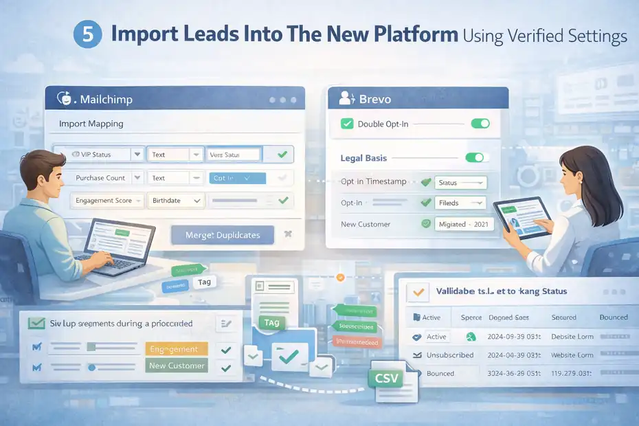 An informative illustration about Import Leads Into The New Platform Using Verified Settings