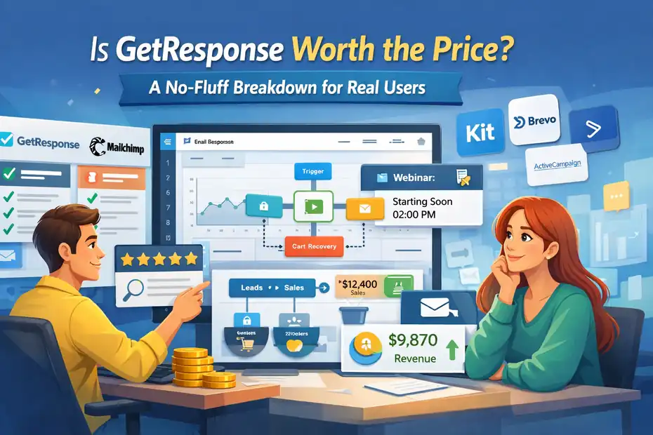 An informative illustration about Is GetResponse Worth the Price? A No-Fluff Breakdown for Real Users