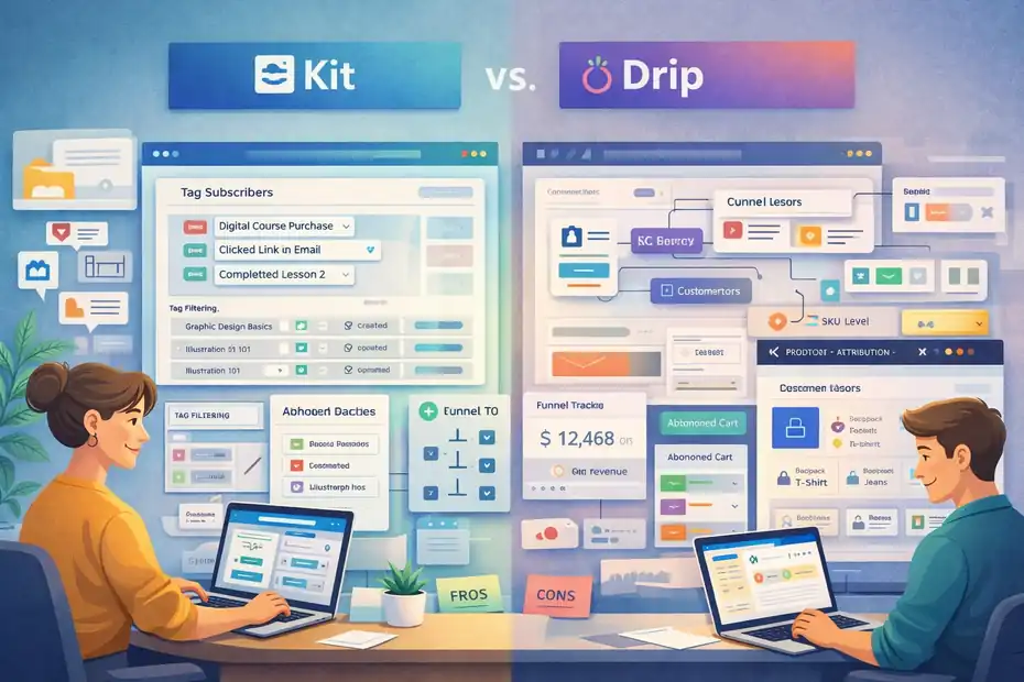 An informative illustration about Kit Vs Drip For Creator-Led Ecommerce Brands