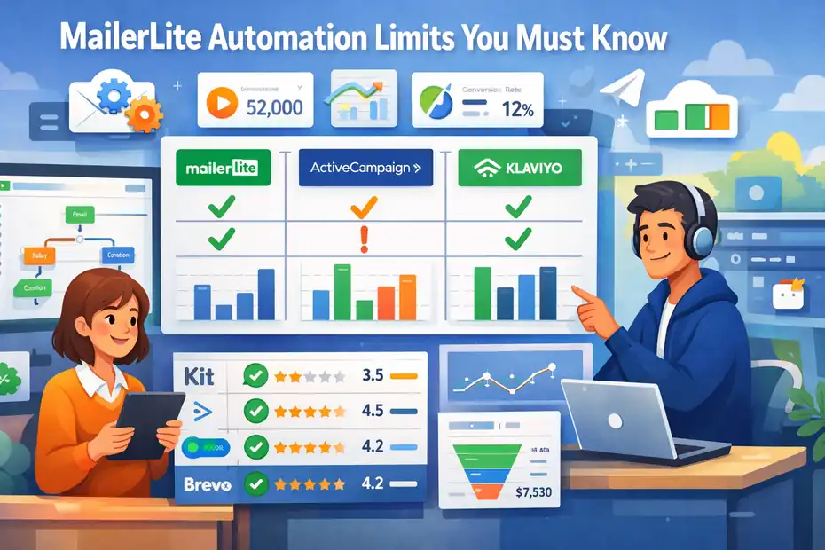 An informative illustration about MailerLite Automation Limits You Must Know
