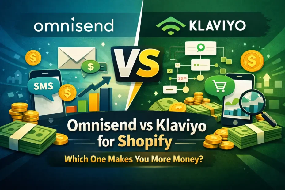 An informative illustration about Omnisend vs Klaviyo For Shopify: Which One Makes You More Money?