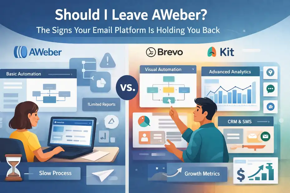 An informative illustration about Should I Leave AWeber? The Signs Your Email Platform Is Holding You Back