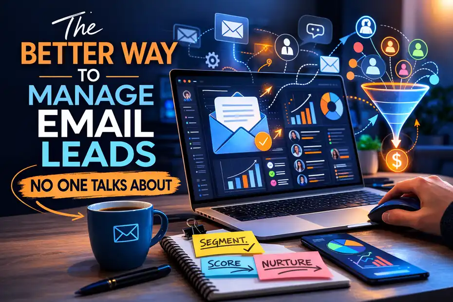 An informative illustration about The Better Way To Manage Email Leads No One Talks About