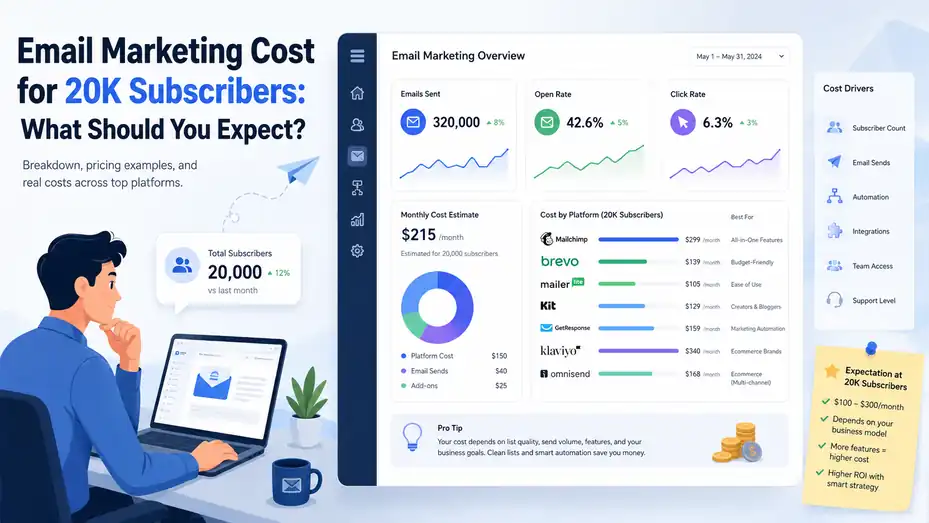 JAK Digital Hub | Email Marketing Tools That Scale 11 An informative illustration about Email Marketing Cost for 20K Subscribers: What Should You Expect?